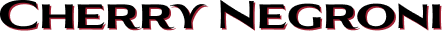 Cherry Negroni
